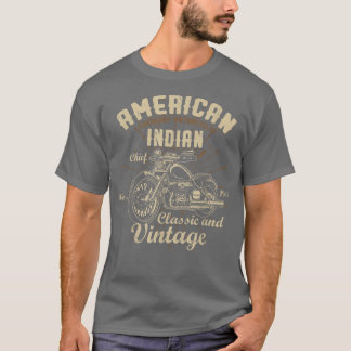 Retro Vintages amerikanisches Motorrad für Old Bik T-Shirt