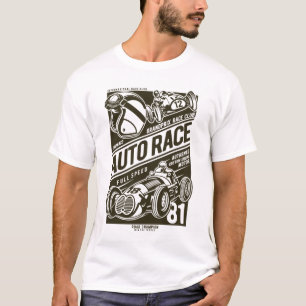 Retro Vintages Auto Rennwagen T-Shirt