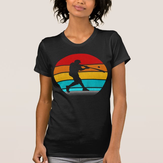 Retro-Vintages Baseball T-Shirt (Vorderseite)