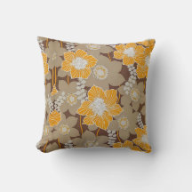 Retro-Vintages Blumenmuster Kissen