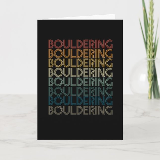 Retro-Vintages Boulding Karte (Vorderseite)