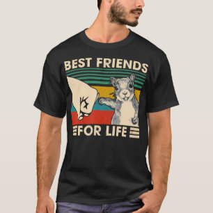 Retro Vintages Eichhörnchen Bester Freund für das T-Shirt