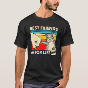 Retro Vintages Eichhörnchen Bester Freund für das T-Shirt