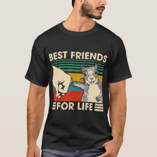 Retro Vintages Eichhörnchen bester Freund für lebe T-Shirt