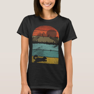 Retro-Vintages Eichhörnchen und süße Tier 2 T-Shirt