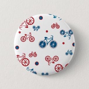Retro Vintages Fahrraddesign Button