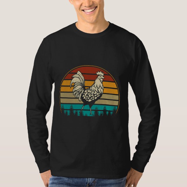 Retro-Vintages Hühnchen T-Shirt (Vorderseite)