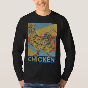 Retro-Vintages Hühnchen T-Shirt