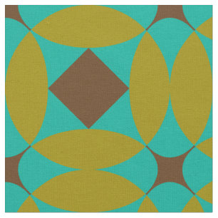 Retro Vintages Mod Geometrisches Muster Stoff