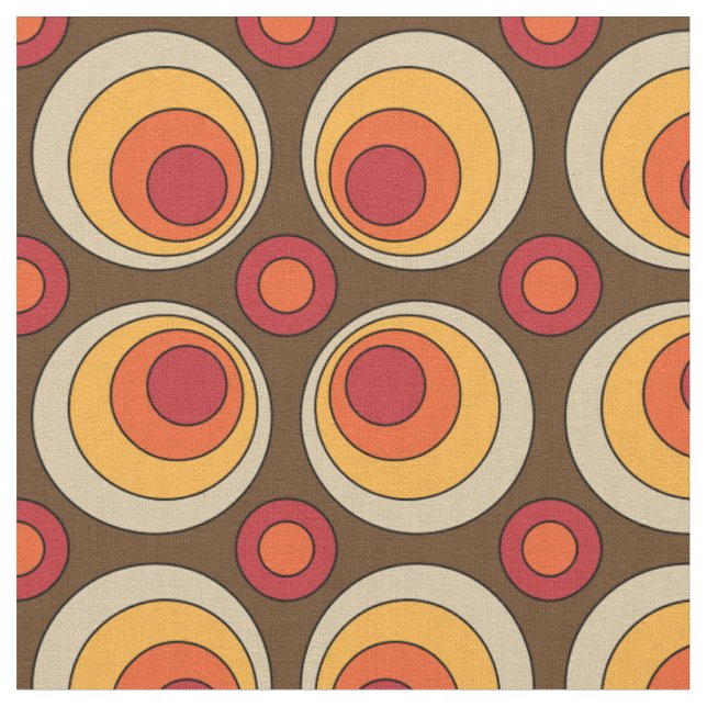 Retro-Vintages Mod-Muster Stoff (Nahaufnahme)