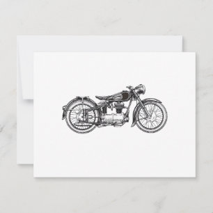 Retro Vintages Motorrad _ I Liebe Mein Motorrad