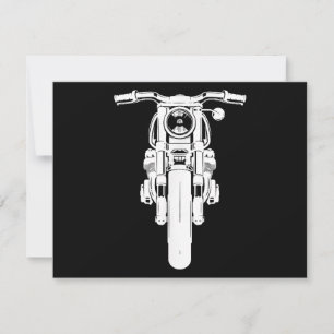 Retro Vintages Motorrad I Liebe mein Motorrad Feiertagskarte