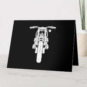 Retro Vintages Motorrad I Liebe mein Motorrad Karte