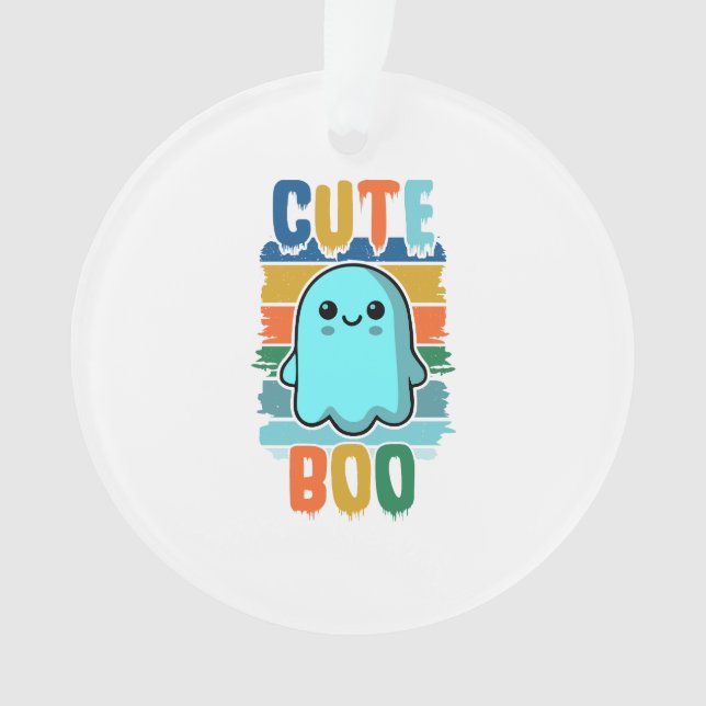 Retro Vintages Niedliches Halloween-Ghost Ornament (Vorderseite)