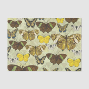 Retro Vintages Schmetterlings-Muster Seidenpapier