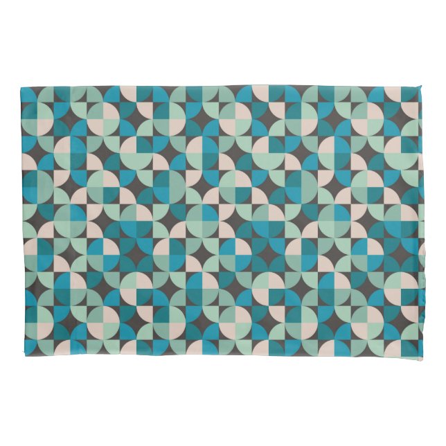 Retro Vintages Sechzigerjahre Muster Kissenbezug (Vorderseite-Links)