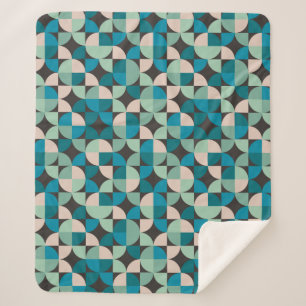 Retro Vintages Sechzigerjahre Muster Sherpadecke