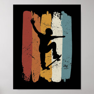 Retro-Vintages Skateboard Poster
