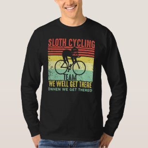 Retro Vintages Sloth Cycling Team Lazy Sloth auf e T-Shirt