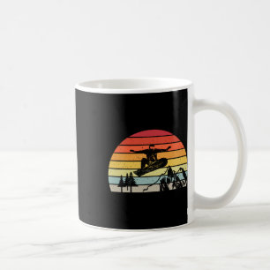 Retro Vintages Snowboarden Berge Snowboard Sno Kaffeetasse