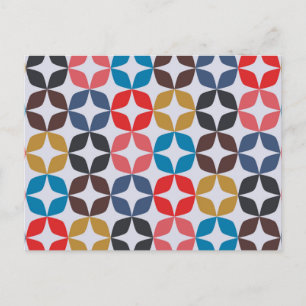 Retro Vintages Sternmuster Feiertagspostkarte