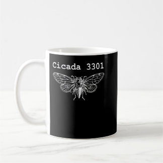 Retro Vintages Sunset Insekt farbenfrohe Cicada Kaffeetasse