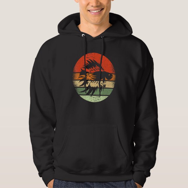 Retro Vintages Süßwasser Beta Aquarium für Fische Hoodie (Vorderseite)