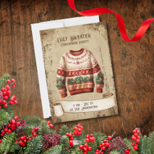 Retro Vintages Ugly Sweater Party