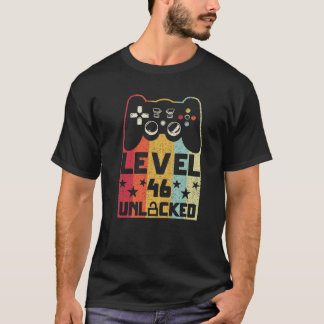 Retro-Vintages Videospiel der Stufe 46, unverschlo T-Shirt