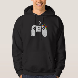 Retro Vintages Videospiel Herzautismus Bewusstsein Hoodie
