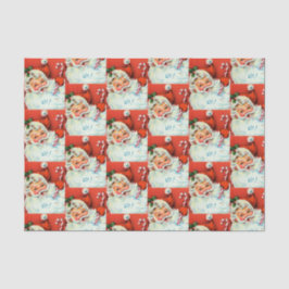 retro Vintages Weihnachtssankt-Partygewebe Seidenpapier