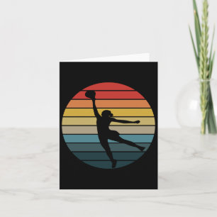Retro-Vintages Wnba Basketball-Logo Karte