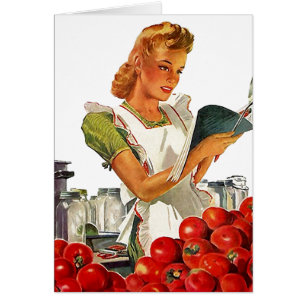 Retro Vintages Zuhause, das hübsche Dame leere