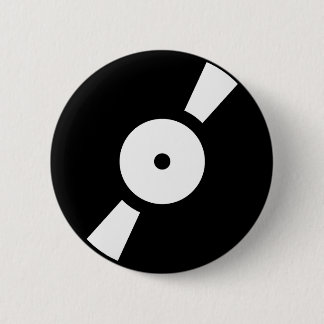 Retro-Vinyl-Datensatz Button