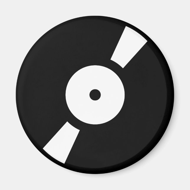 Retro-Vinyl-Datensatz Magnet (Vorne)