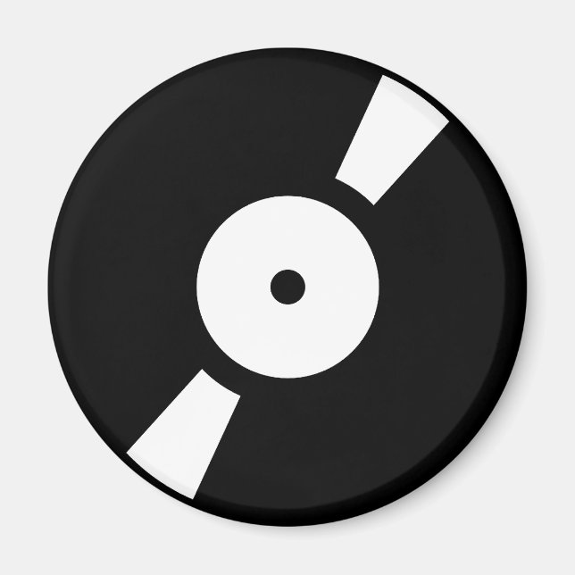 Retro-Vinyl-Datensatz Magnet (Vorne)
