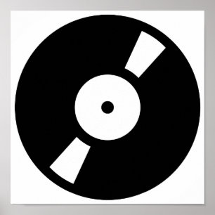 Retro-Vinyl-Datensatz Poster