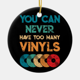 Retro Vinyl LP Aufnahme Vintag, die Sie nie haben  Keramik Ornament