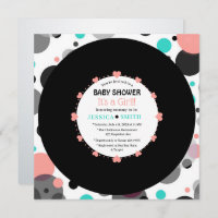 Retro Vinyl Record l Modern Chic Girl Babydusche