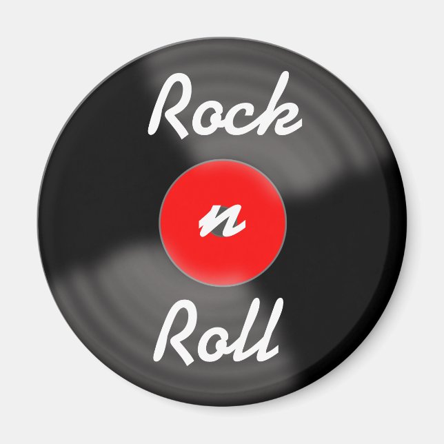 Retro Vinyl Record Magnet Gift (Vorne)