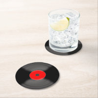 Retro Vinyl Record Untersetzer