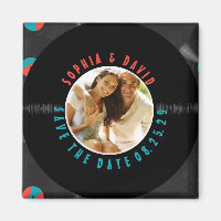 Retro Vinyl Record Wedding FOTO SAVE THE DATE