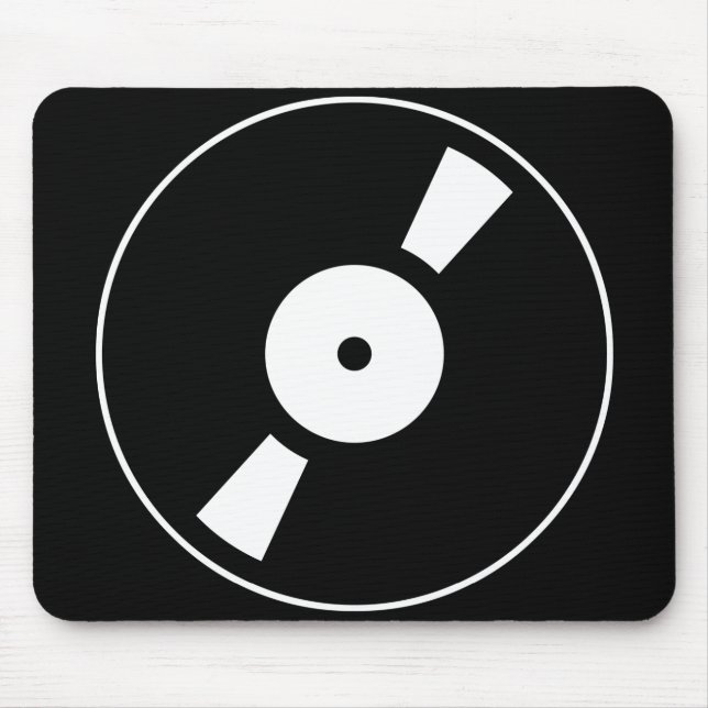 Retro-Vinyl-Schallplatte Mousepad (Vorne)