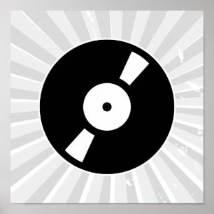 Retro-Vinyl-Schallplatte Poster
