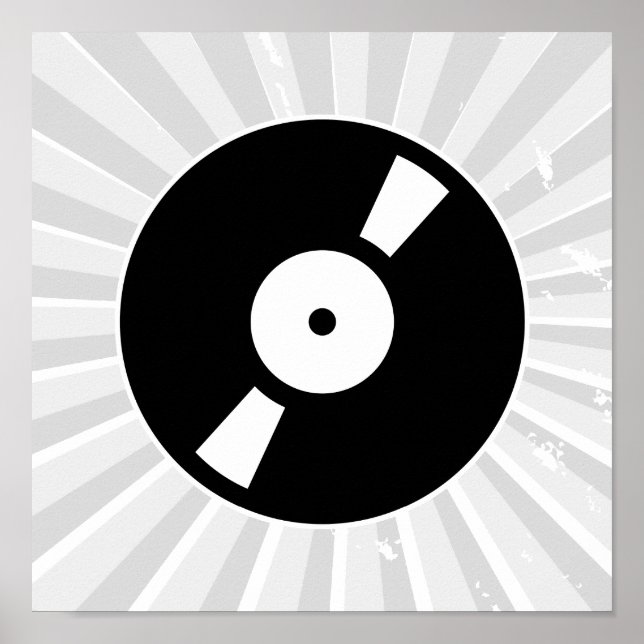 Retro-Vinyl-Schallplatte Poster (Vorne)