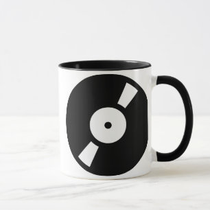 Retro-Vinyl-Schallplatte, Retro-Vinyl-Schallplatte Tasse