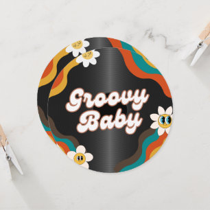 Retro-Vinyl-Schallplatten-Baby-Party Einladung