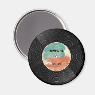 Retro-Vinyl-Schallplatten-Musik-Album Magnet