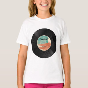 Retro-Vinyl-Schallplatten-Musik-Album T-Shirt