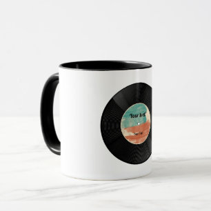 Retro-Vinyl-Schallplatten-Musik-Album Tasse